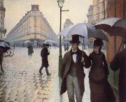 Gustave Caillebotte Paris,The Places de l-Europe on a Rainy Day France oil painting artist